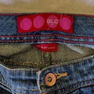 Vintage GLO Lightwash Distressed Jeans Boot Cut